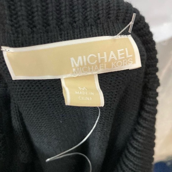 Michael Kors Black Turtleneck sweater sleeveless top M - Picture 4 of 5